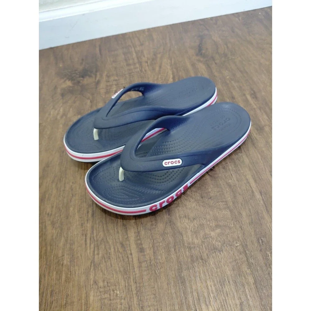 Crocs Bayaband Flip Flops Men Size 5 Women Size 7 Unisex Comfort Shoes